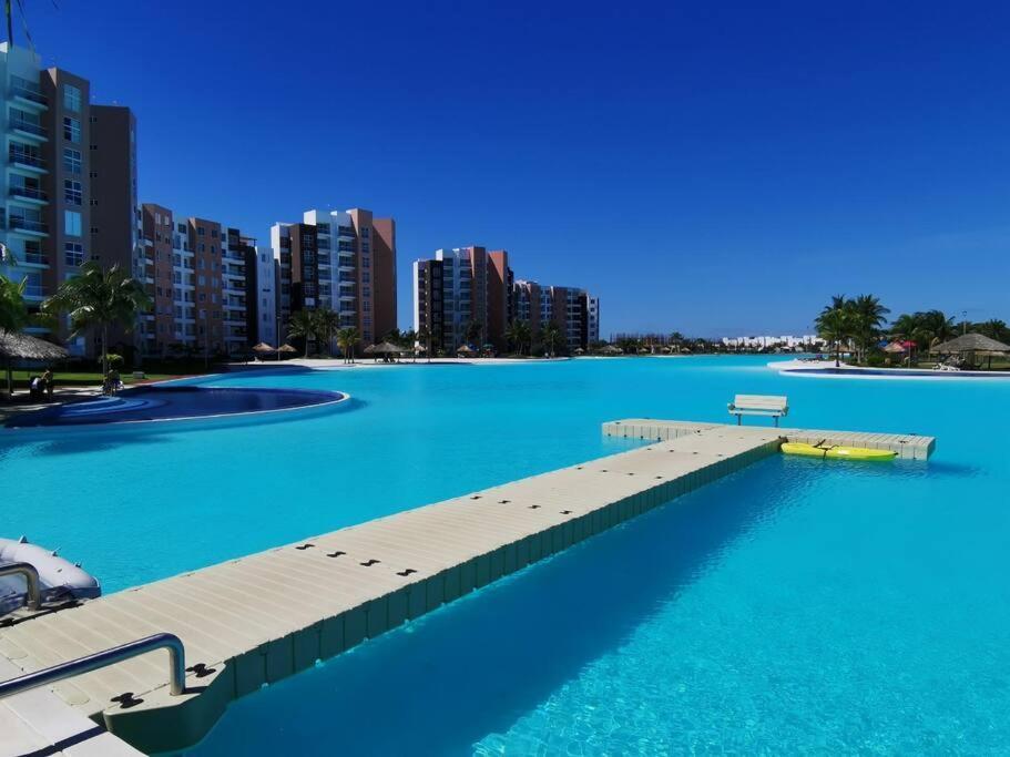 Departamento Con Laguna Artificial Cancún Exteriér fotografie