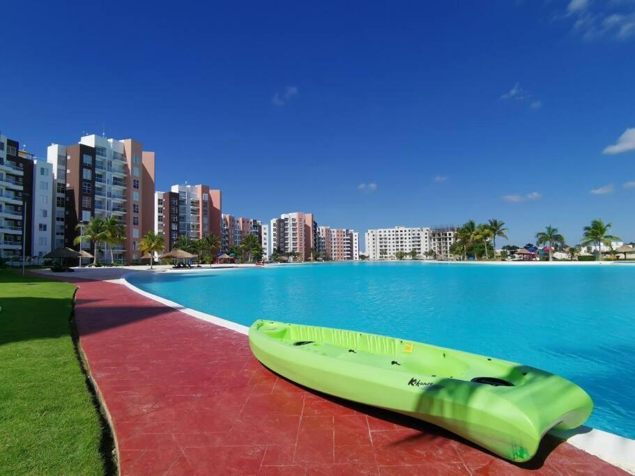 Departamento Con Laguna Artificial Cancún Exteriér fotografie