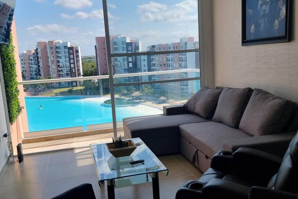 Departamento Con Laguna Artificial Cancún Exteriér fotografie