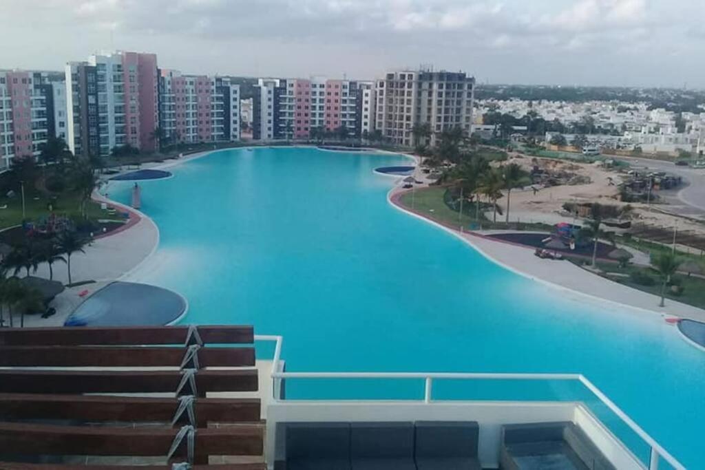 Departamento Con Laguna Artificial Cancún Exteriér fotografie